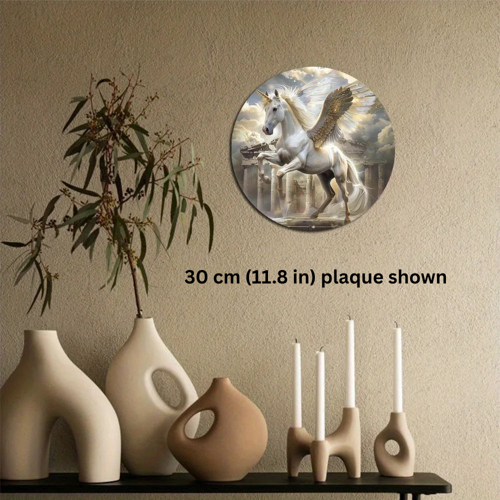 The Dawnborne Charger 2D Decorative Aluminum Plaque