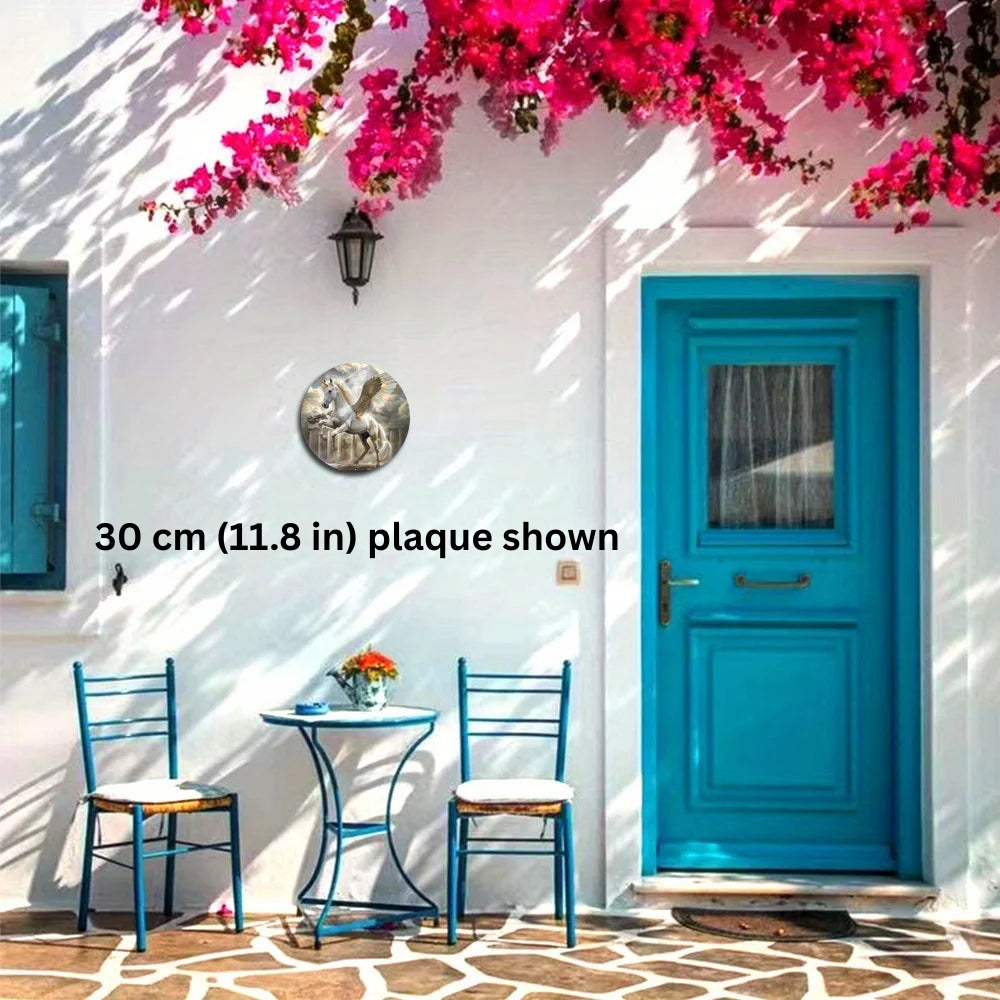 The Dawnborne Charger 2D Decorative Aluminum Plaque