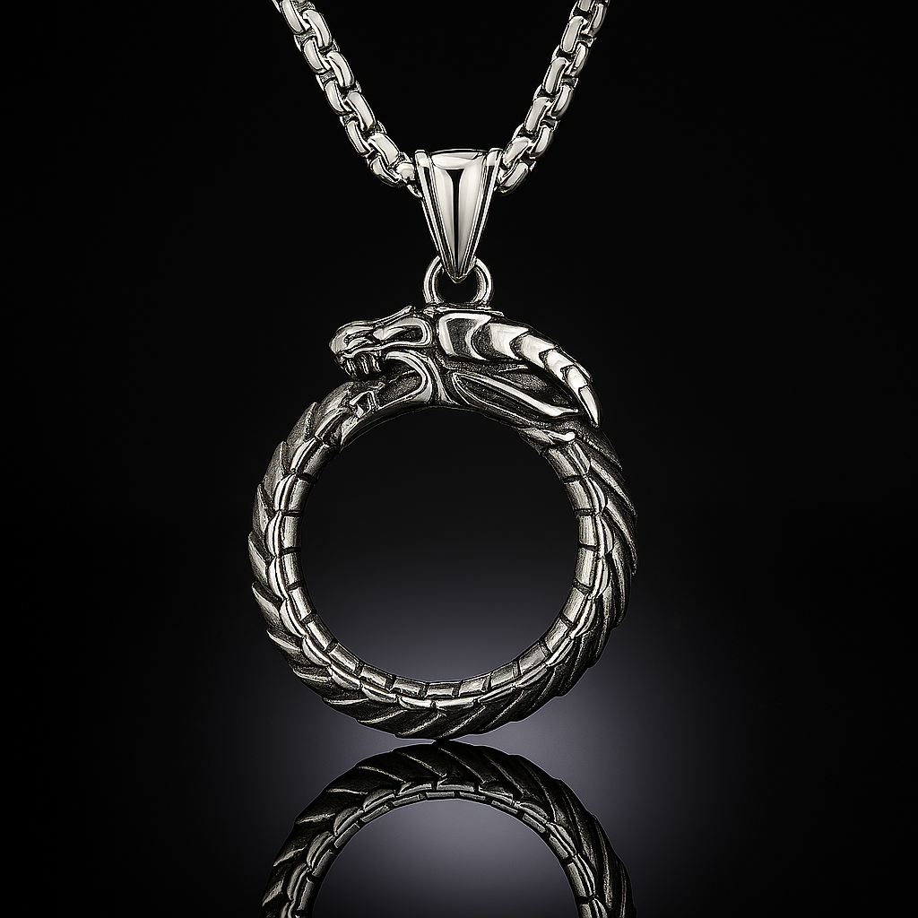 Firespire Crest Stainless Steel Men's Necklace