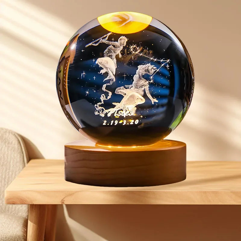 Zodiara Sphere LED Crystal Ball with Zodiac Sign Display