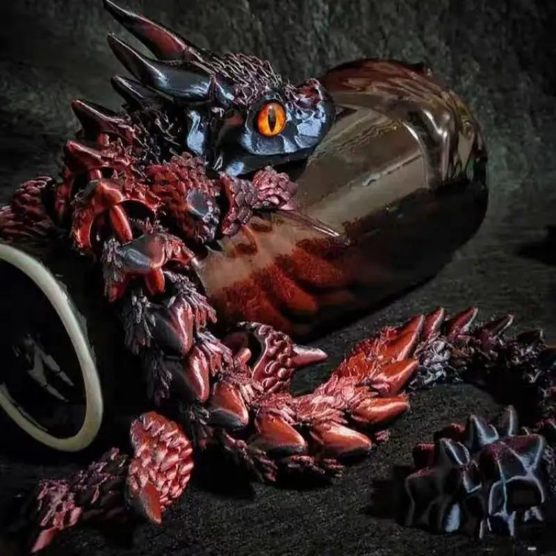 Akatsuki Multi-joint Wingless Dragon Figurine