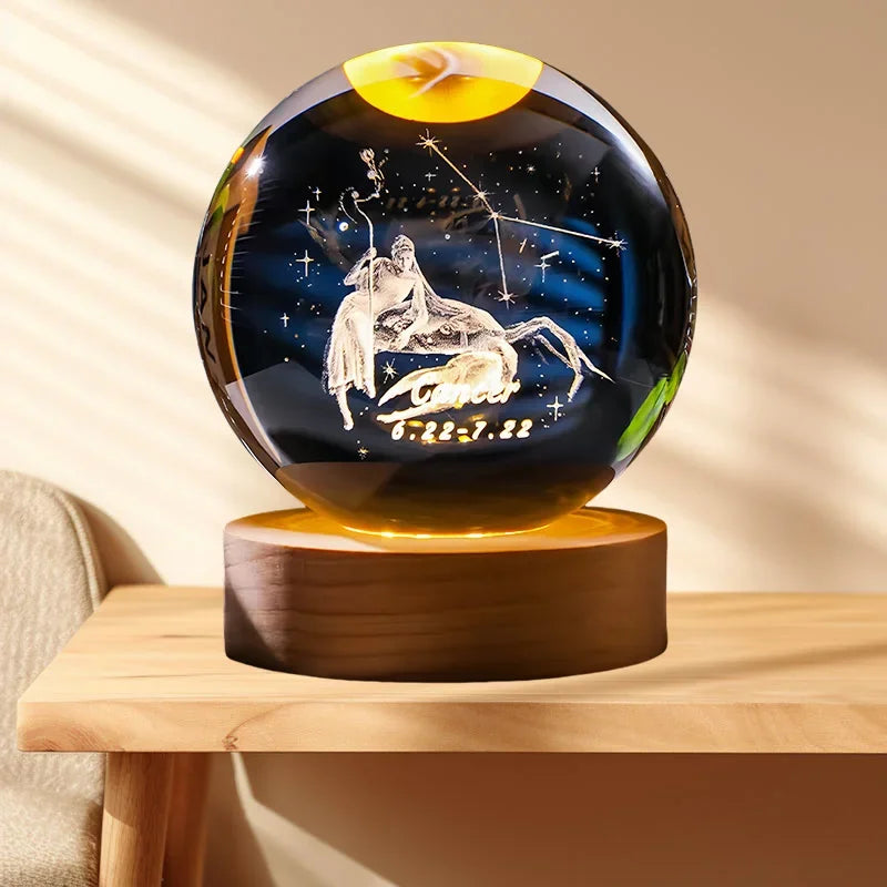 Zodiara Sphere LED Crystal Ball with Zodiac Sign Display
