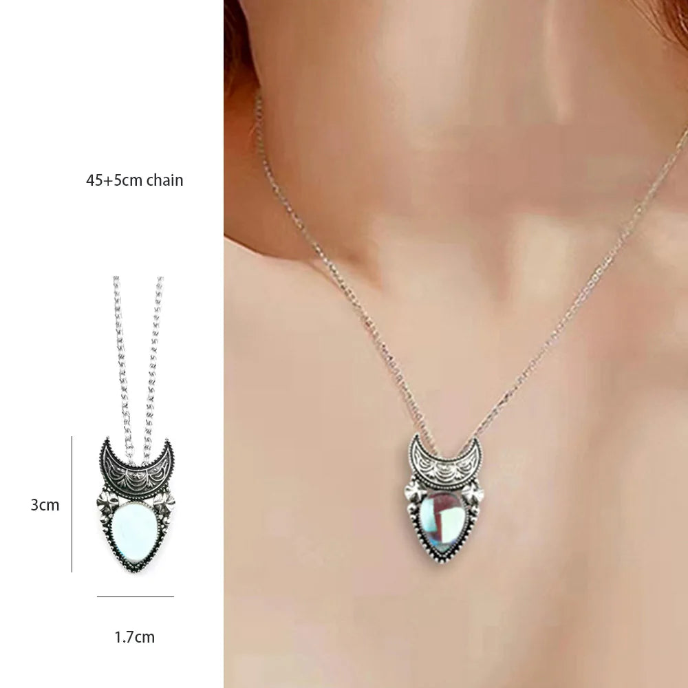 Luna's Whisper Moonstone Pendant for Women