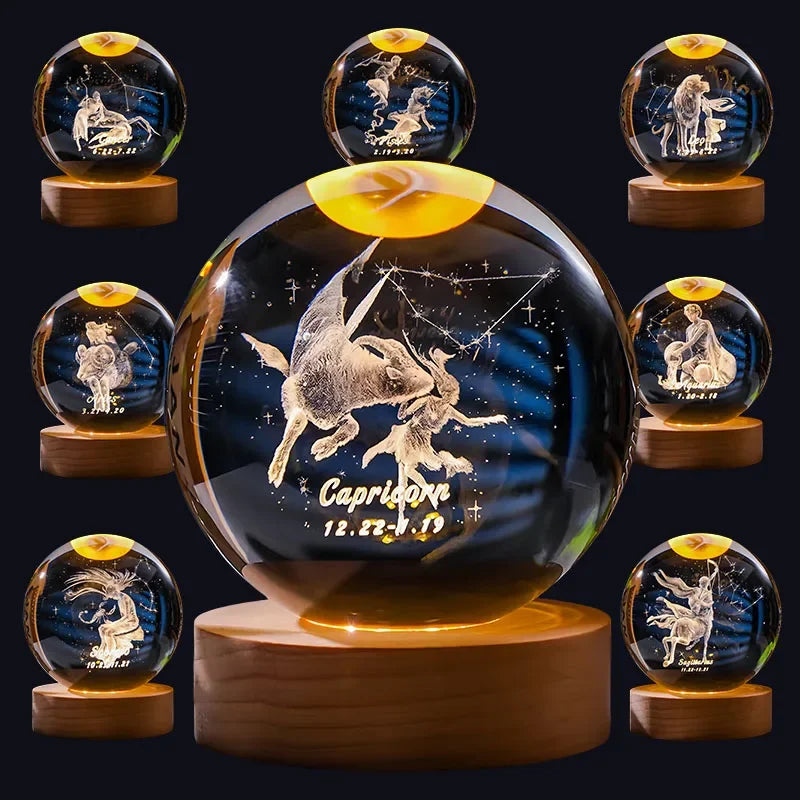 Zodiara Sphere LED Crystal Ball with Zodiac Sign Display