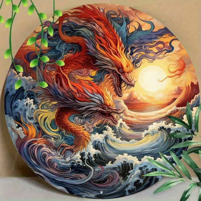Searing Currents 2D Decorative Aluminum Plaque