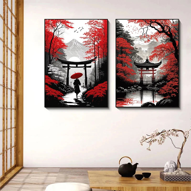 Mythika Nihon Japanese Landscape Canvas