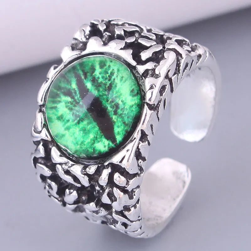 Eye of Varnok Unisex Dragon Claw Eye Ring