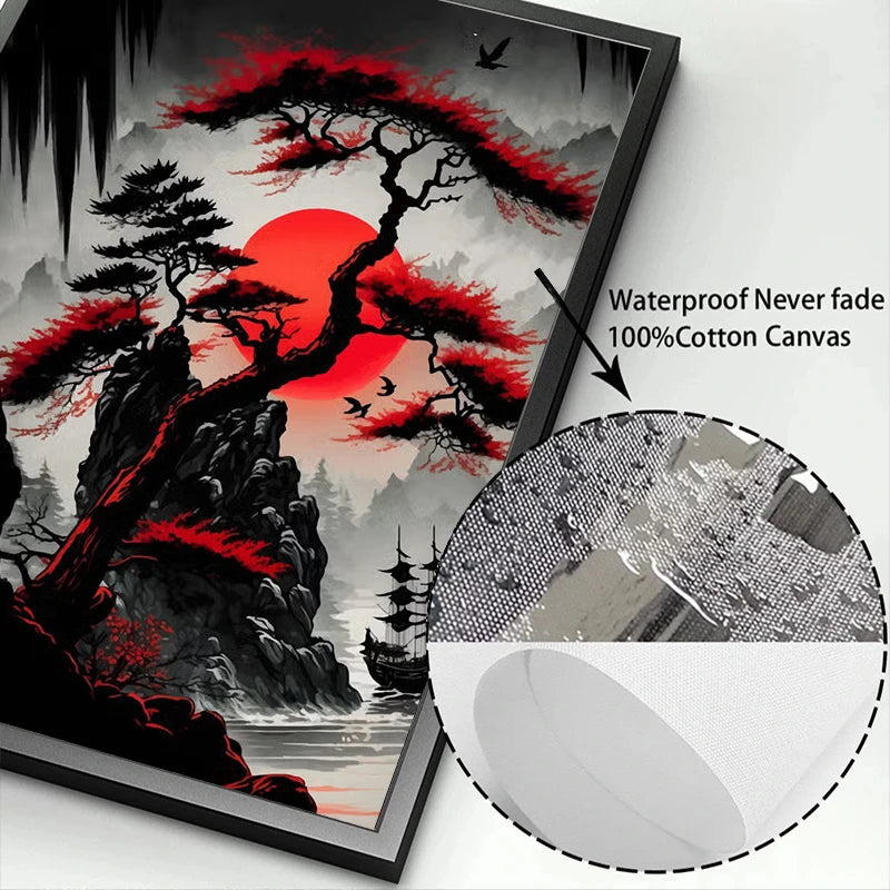 Mythika Nihon Japanese Landscape Canvas