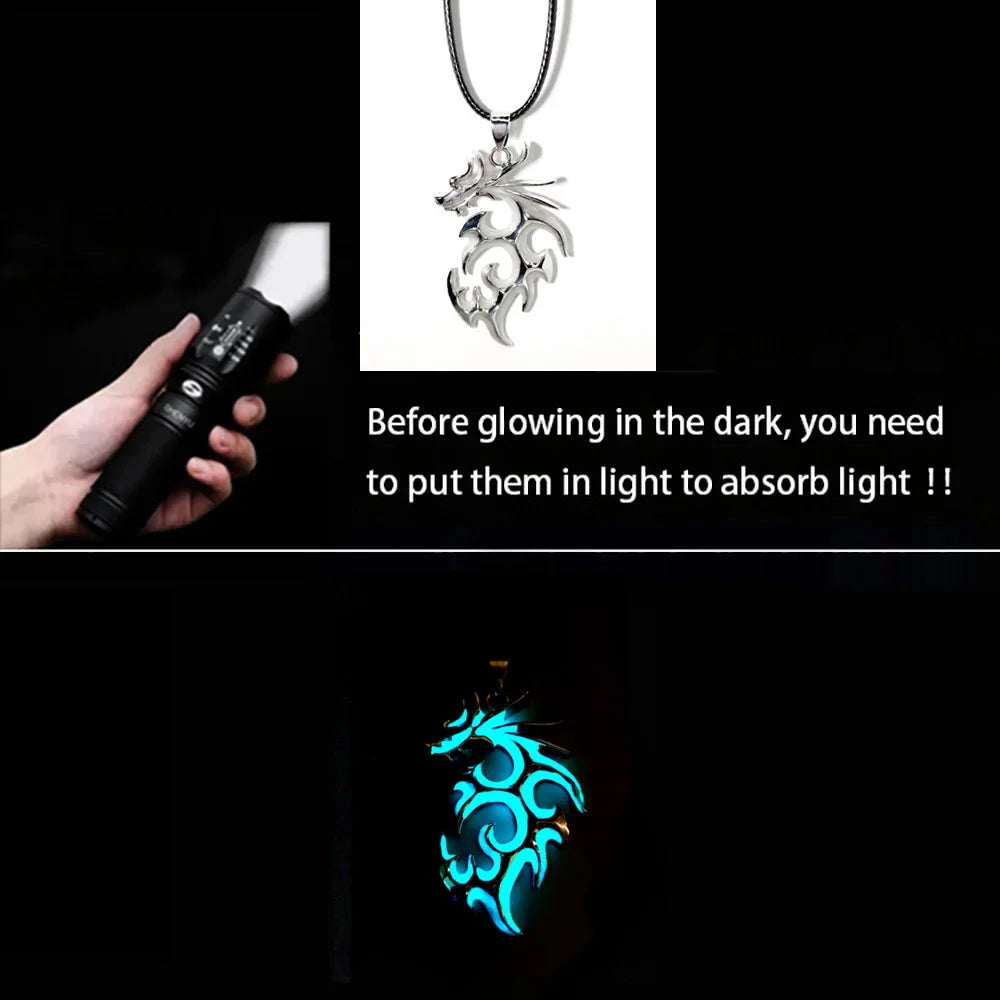 Hexaether Sigil --- Nightglyphs Luminescent Necklace