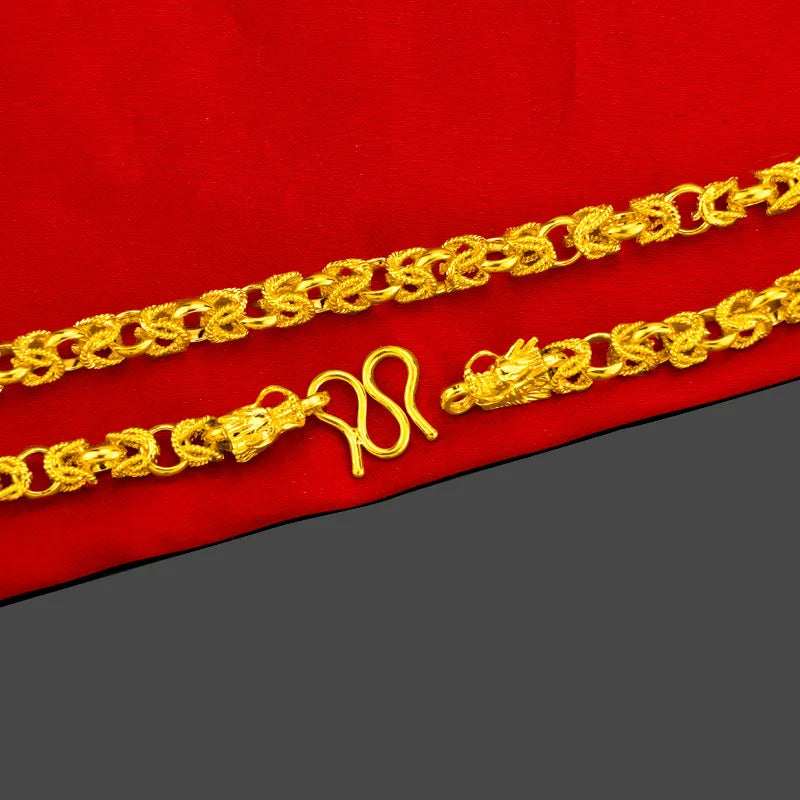 Gildfang 24K Gold Dragon Chain Necklace for Men