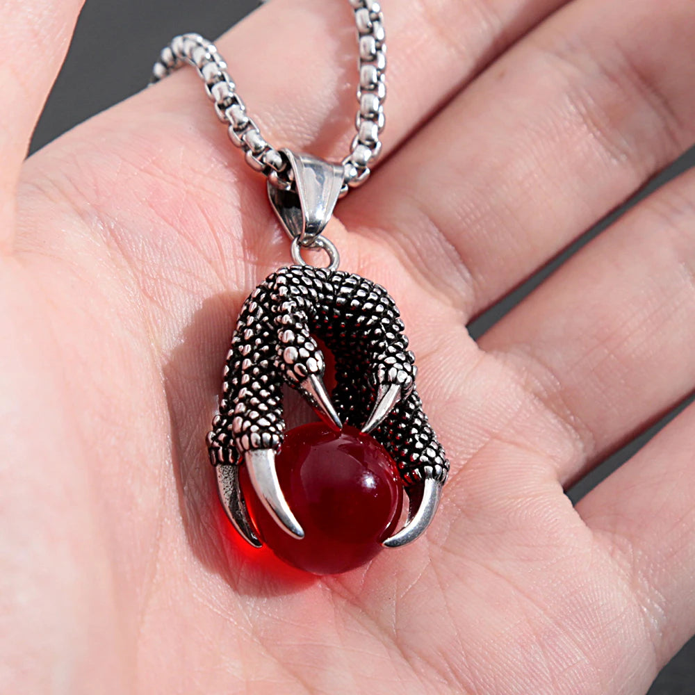 Voidclutch Amulet Stainless Steel Dragon Claw Unisex Necklace