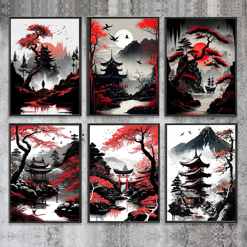 Mythika Nihon Japanese Landscape Canvas