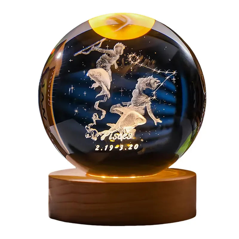 Zodiara Sphere LED Crystal Ball with Zodiac Sign Display