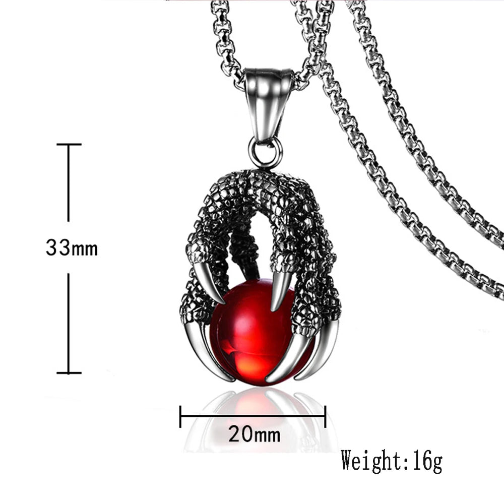 Voidclutch Amulet Stainless Steel Dragon Claw Unisex Necklace