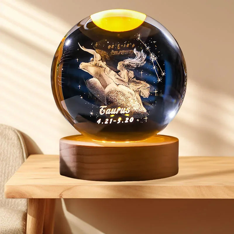 Zodiara Sphere LED Crystal Ball with Zodiac Sign Display