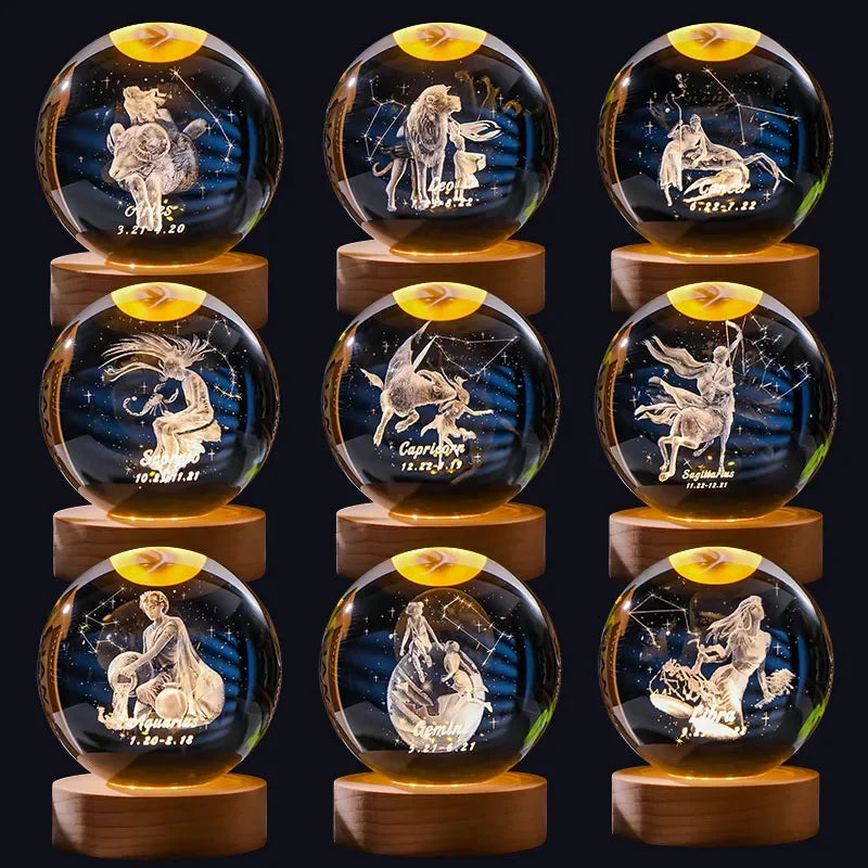 Zodiara Sphere LED Crystal Ball with Zodiac Sign Display