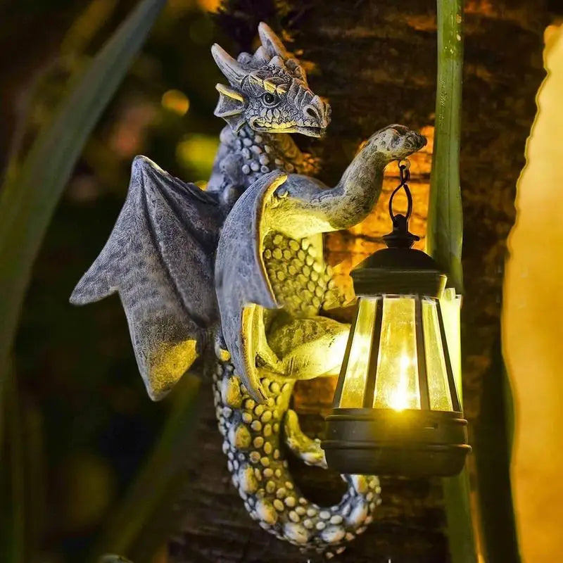 Dusklight Drake Solar-Powered Outdoors Garden Lamp
