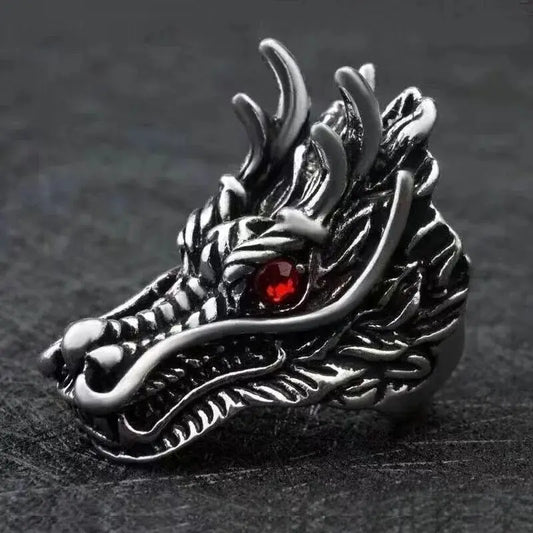 Scalebane Unisex Titanium Dragon Ring