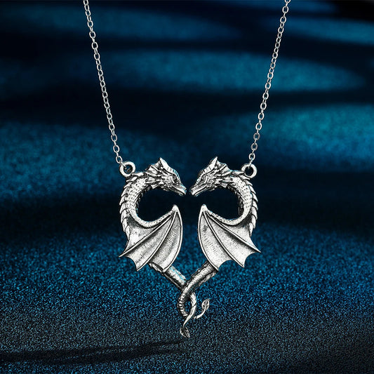 Twilight Vow Stainless Steel Women's Dragon Necklace