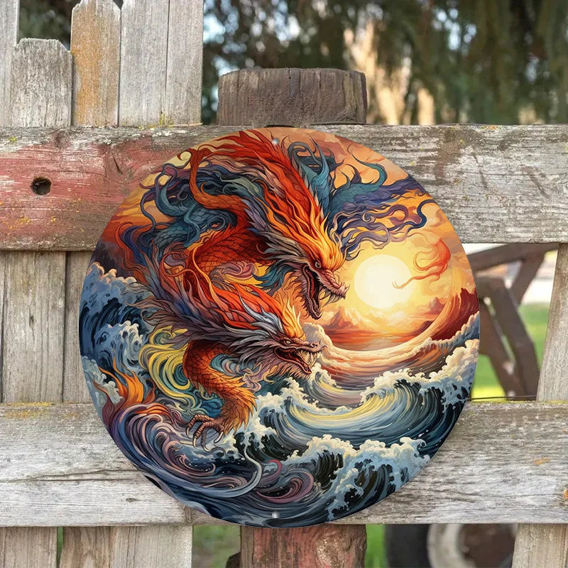 Searing Currents 2D Decorative Aluminum Plaque