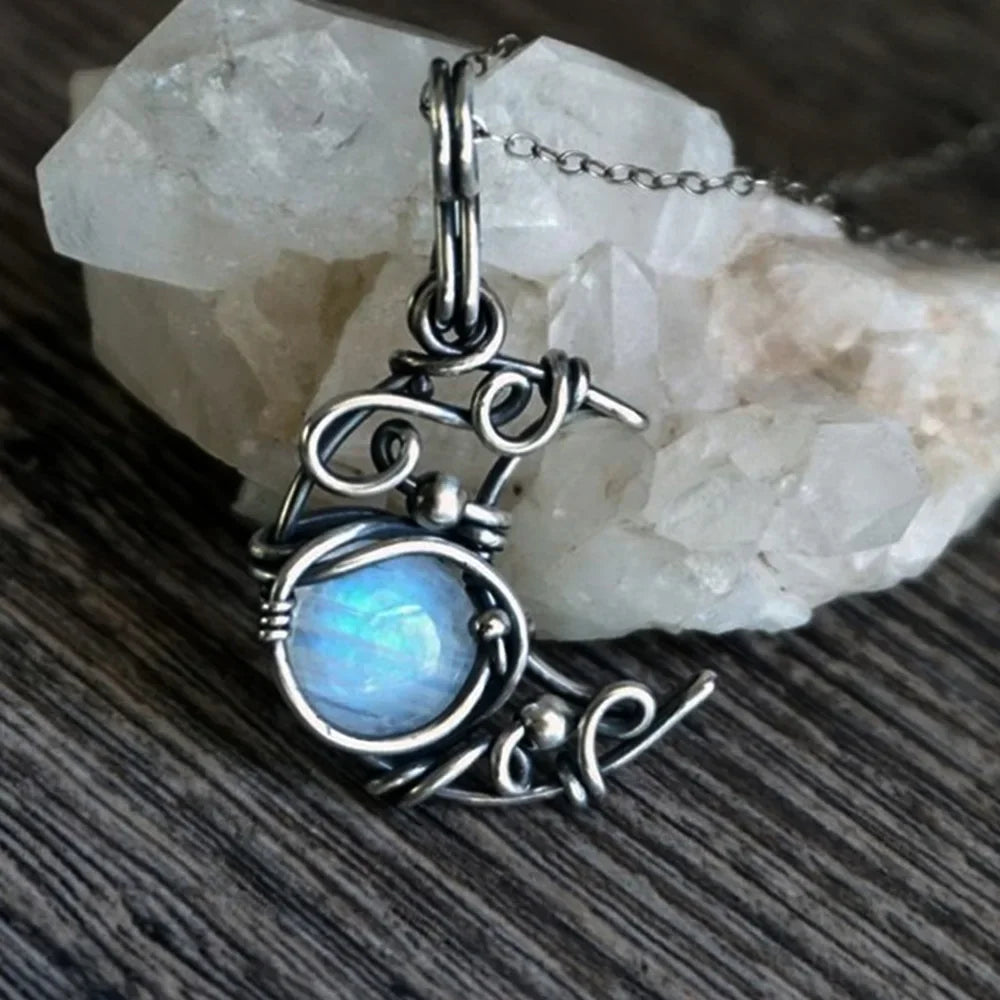 Luna's Whisper Moonstone Pendant for Women