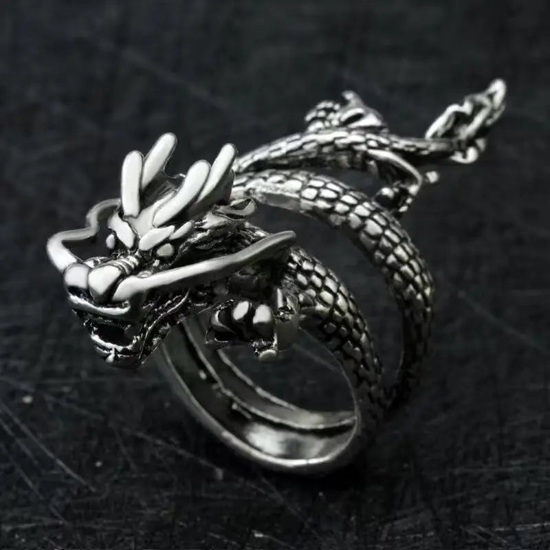 Scalebane Unisex Titanium Dragon Ring
