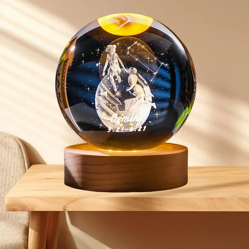 Zodiara Sphere LED Crystal Ball with Zodiac Sign Display
