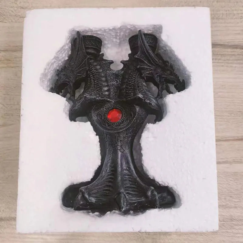 Dracolyte Arcane Two-Headed Candlestick Holder