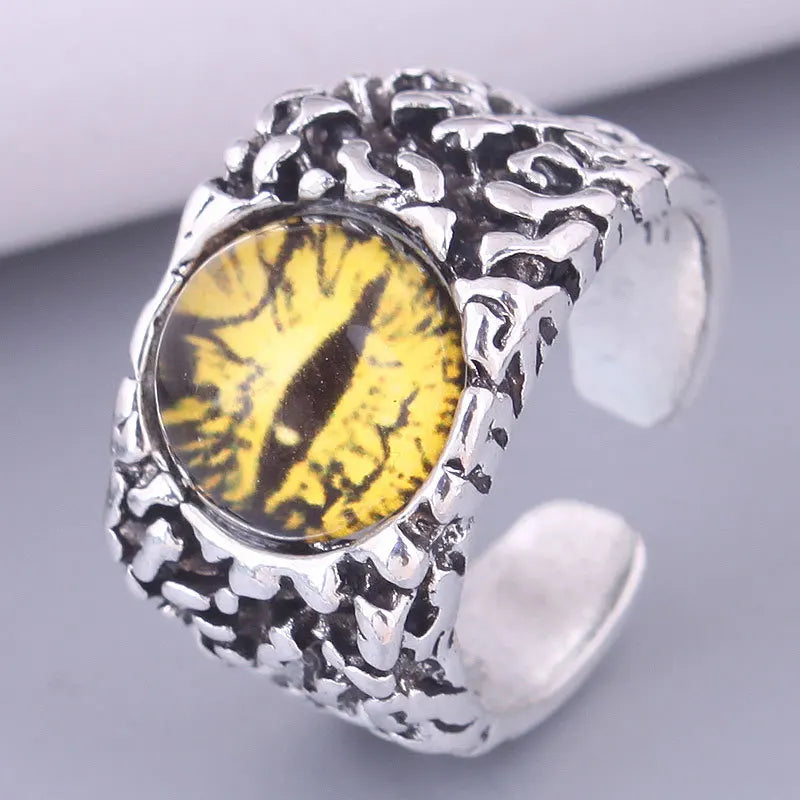 Eye of Varnok Unisex Dragon Claw Eye Ring
