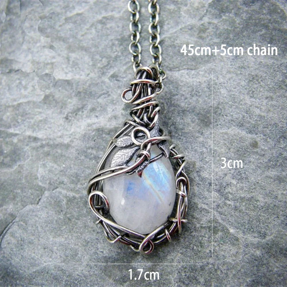 Luna's Whisper Moonstone Pendant for Women