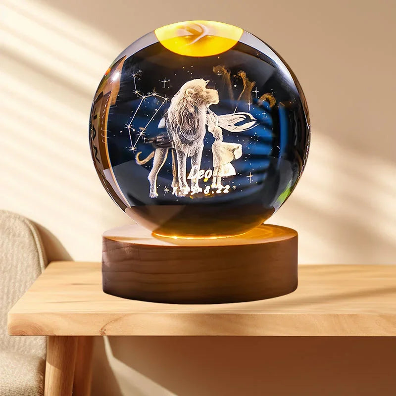 Zodiara Sphere LED Crystal Ball with Zodiac Sign Display