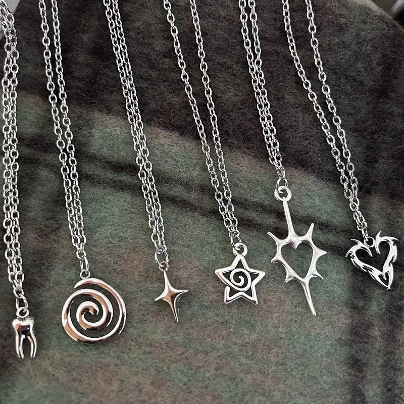 Hexmetal Punk Pendant Unisex Necklace