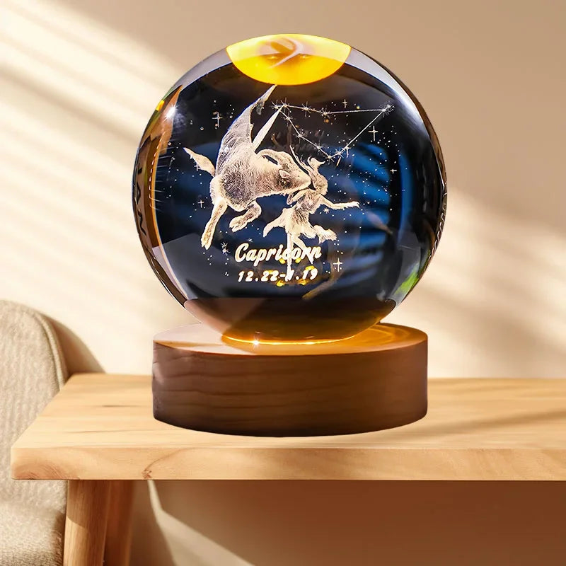 Zodiara Sphere LED Crystal Ball with Zodiac Sign Display
