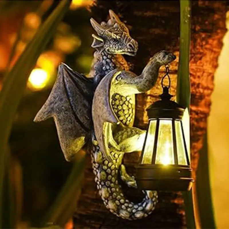 Dusklight Drake Solar-Powered Outdoors Garden Lamp