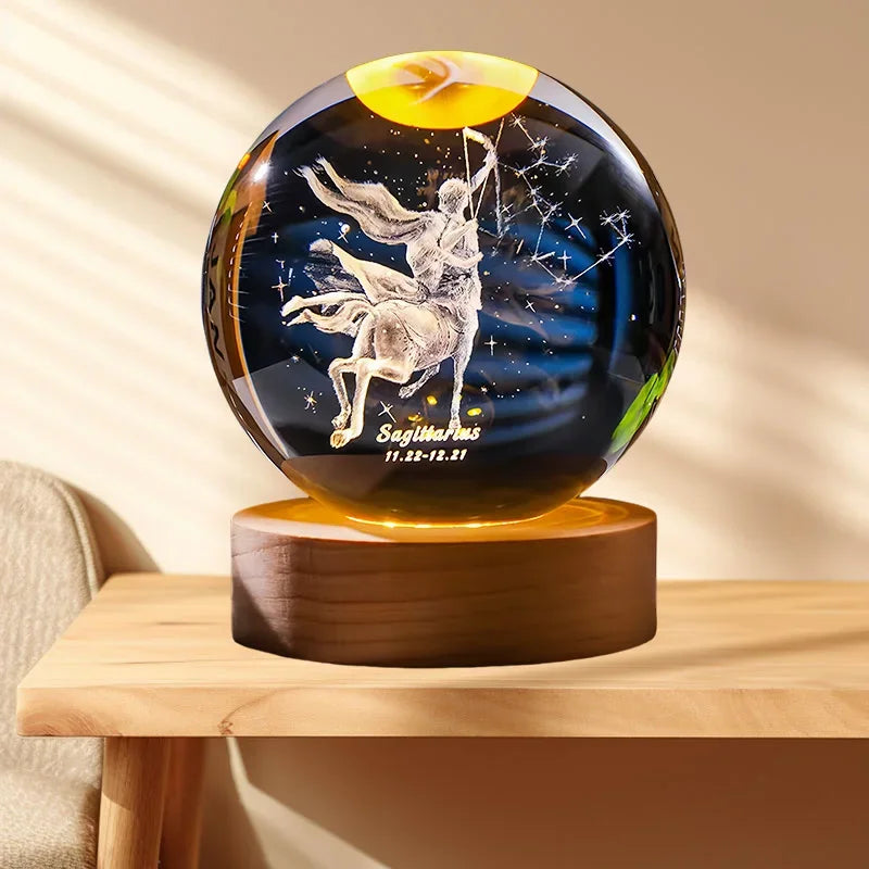Zodiara Sphere LED Crystal Ball with Zodiac Sign Display