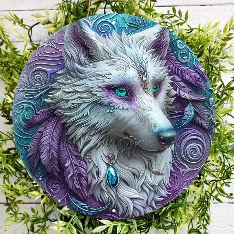 The Celestial Huntress 2D Decorative Aluminum Plaque