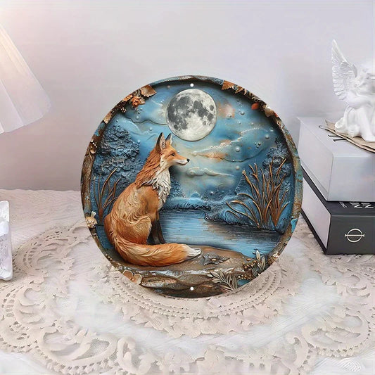 Moonfen Prowler 2D Decorative Aluminum Fox Wall Plaque