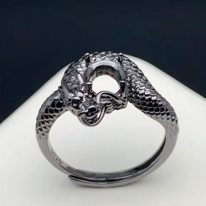 Hoardheart Unisex Inlay Gem Holder Ring