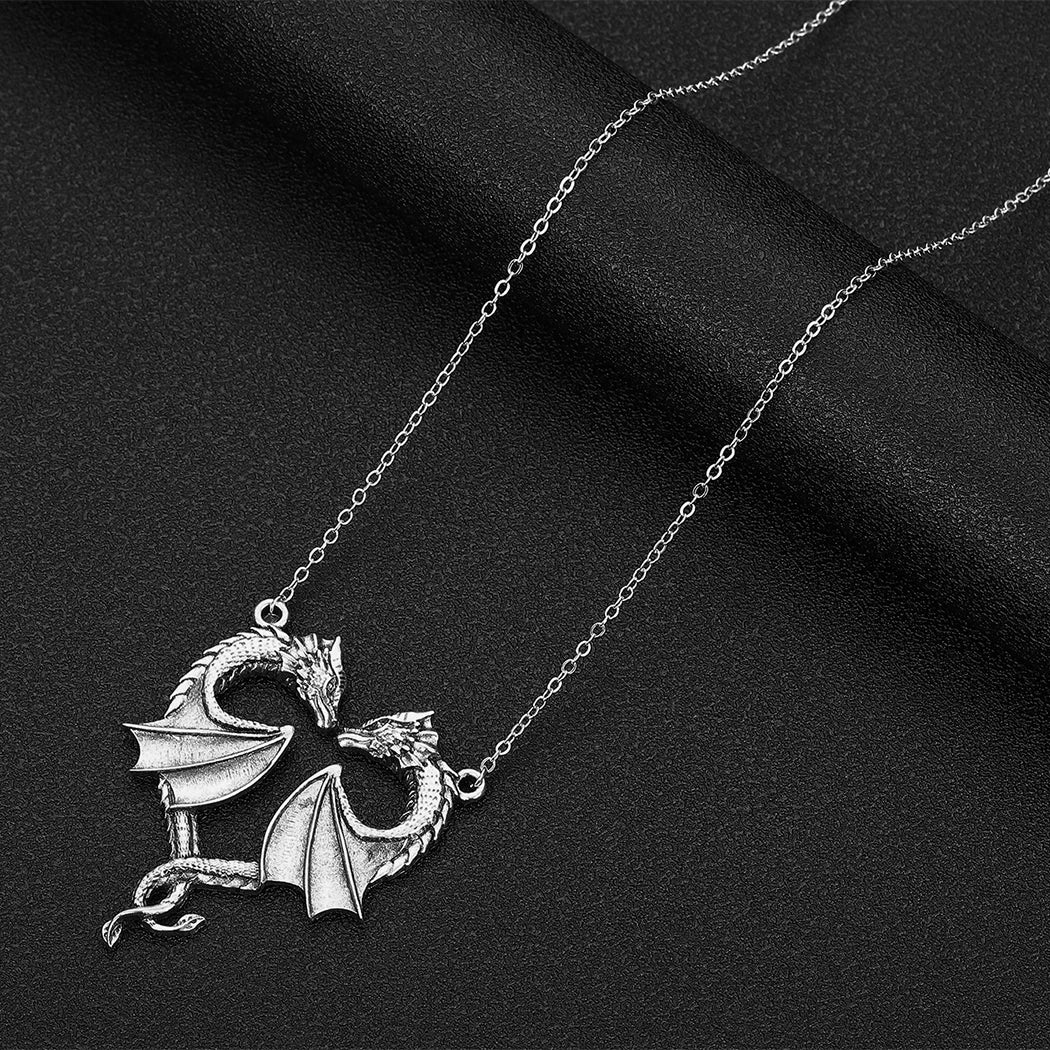 Twilight Vow Stainless Steel Women's Dragon Necklace