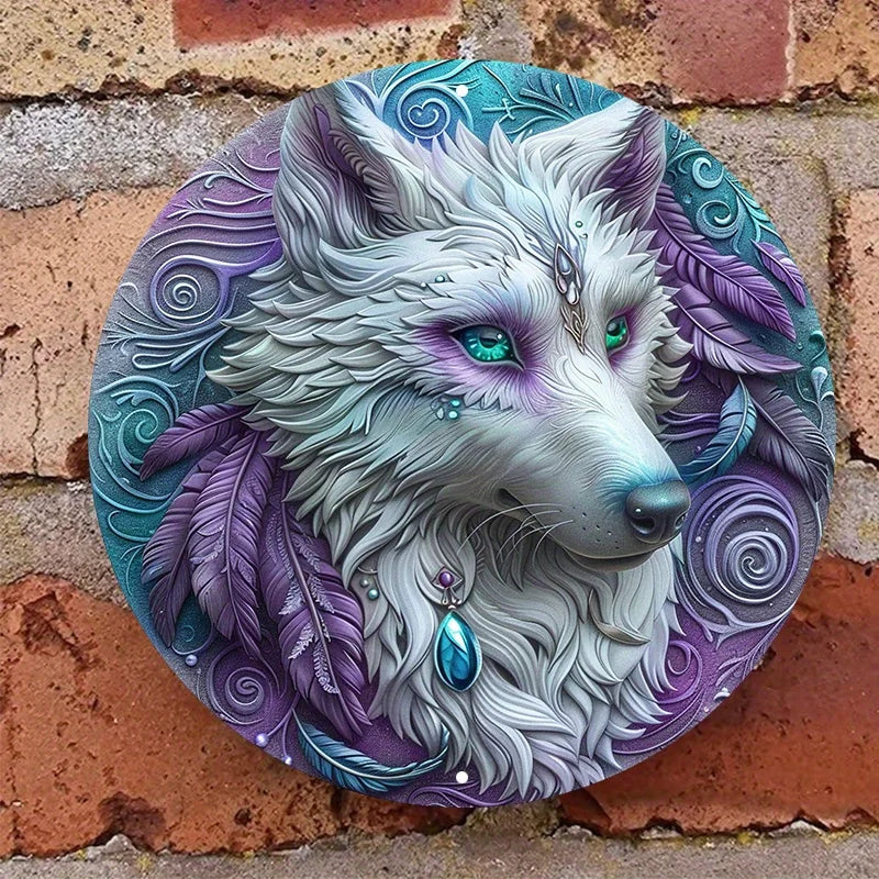 The Celestial Huntress 2D Decorative Aluminum Plaque