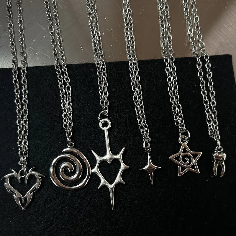 Hexmetal Punk Pendant Unisex Necklace