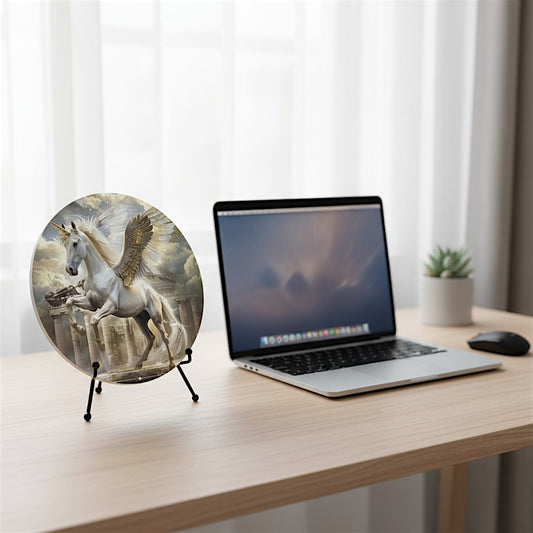 The Dawnborne Charger 2D Decorative Aluminum Plaque