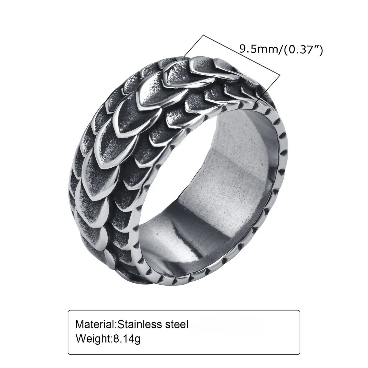 Scalebound Oath Men's Stainless Steel Ring