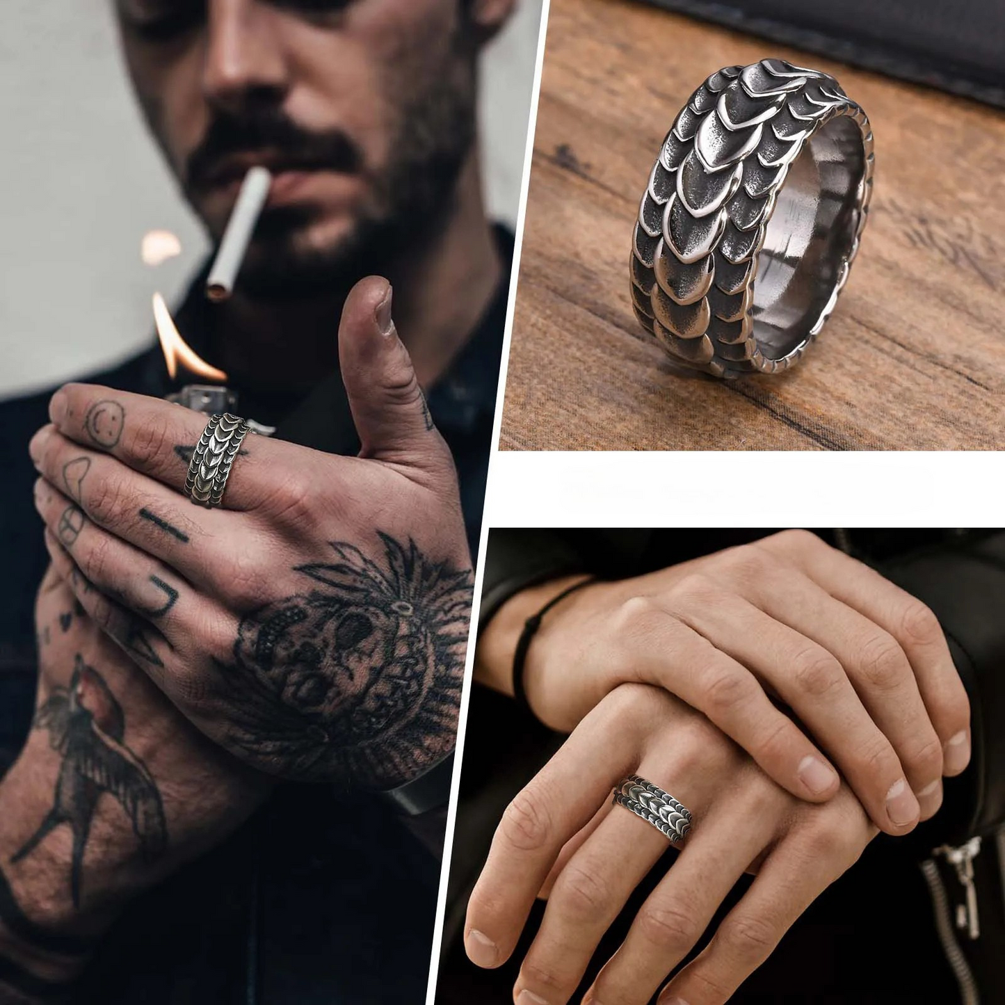 Scalebound Oath Men's Stainless Steel Ring