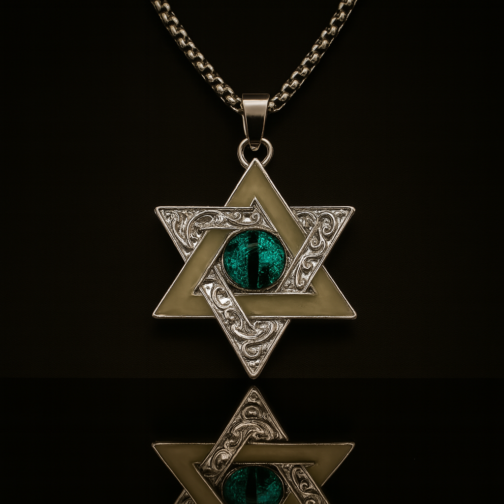 Hexaether Sigil --- Nightglyphs Luminescent Necklace