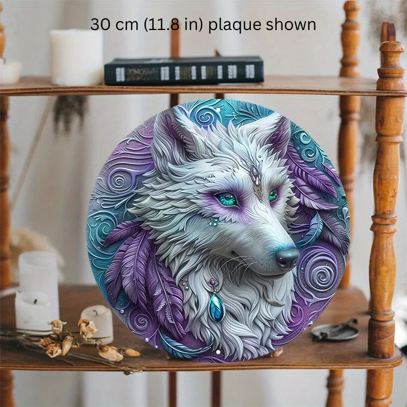 The Celestial Huntress 2D Decorative Aluminum Plaque