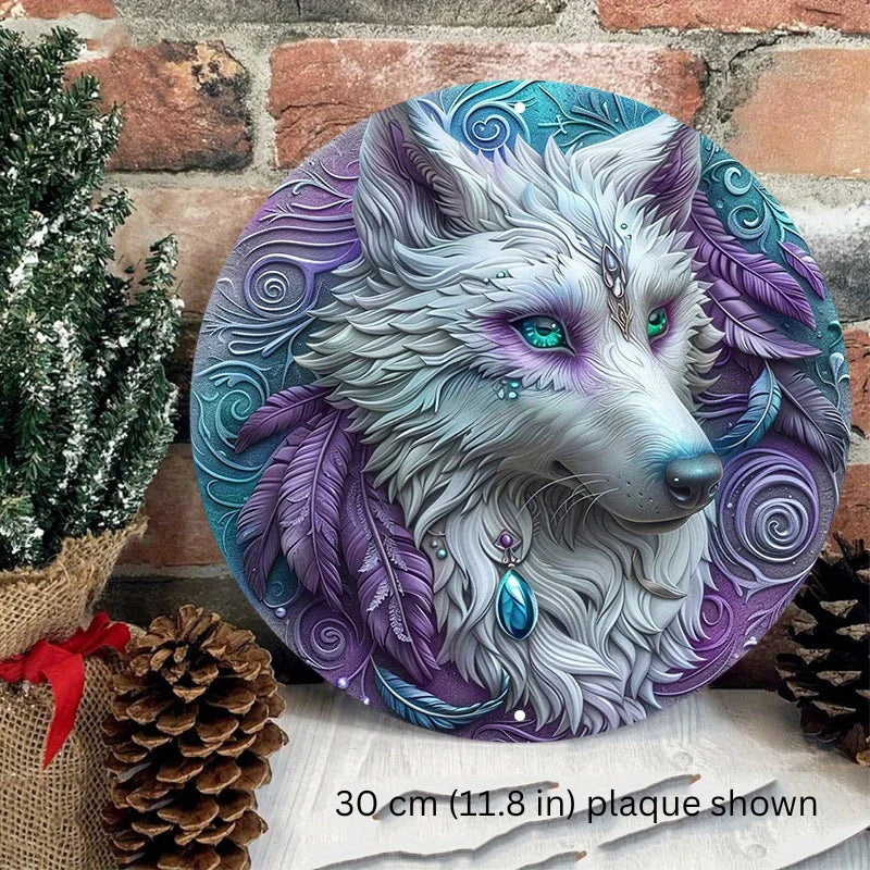 The Celestial Huntress 2D Decorative Aluminum Plaque