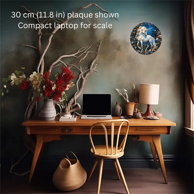 Moonblossom Mare 2D Decorative Aluminum Plaque