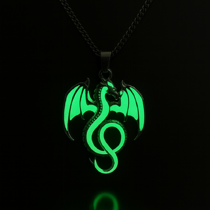 Skyflame Crest --- Nightglyphs Luminescent Necklace