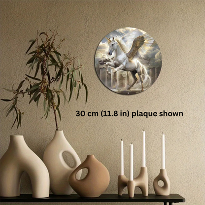 The Dawnborne Charger 2D Decorative Aluminum Plaque